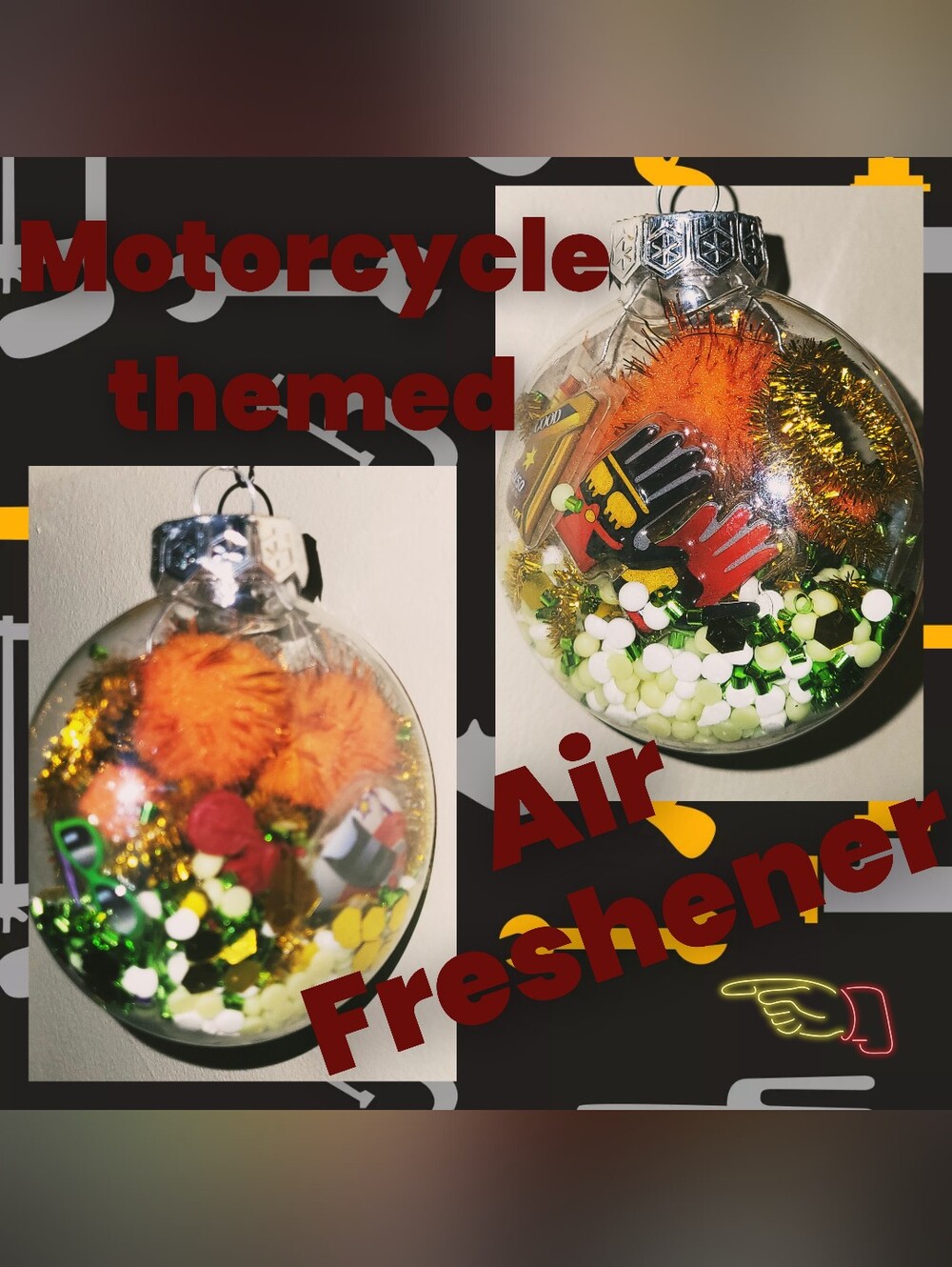 Dirtbike Motorcycle Themed Air Freshener In Ocean Breeze
